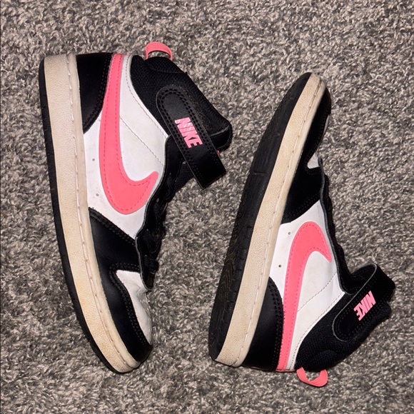 Nike Black and Pink High-Tops - Picture 1 of 8